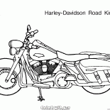 La motocicleta en un soporte