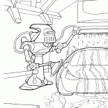 Robot en un fregadero