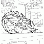 Una motocicleta prototipo