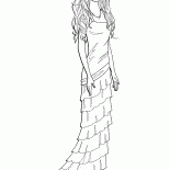 Barbie en un elegante vestido