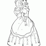 Barbie en un hermoso vestido