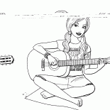 Barbie con la guitarra
