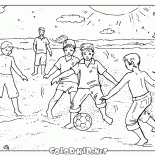 Fútbol en la playa