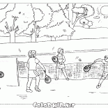 El partido de tenis