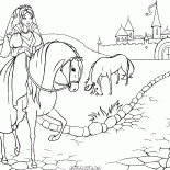 En el camino hacia el castillo