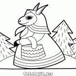 Cabra y el bosque