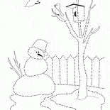 Muñeco de nieve casi derretido