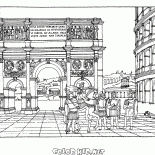 Arco del Triunfo y el Coliseo