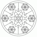 Vidrieras de copos de nieve