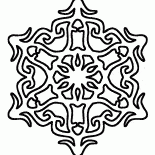 Copo de nieve del ornamento