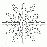 Hermoso copo de nieve