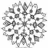 Copo de nieve intrincado