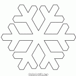 El copo de nieve más común