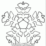 Copo de nieve en forma de follaje