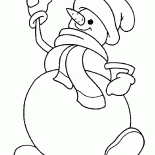 Anuncio publicitario del muñeco de nieve