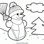 Guardia de muñeco de nieve