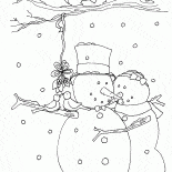 Dos muñecos de nieve