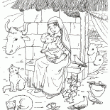 Jesús y la Virgen María