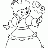 Año Nuevo traje de la princesa