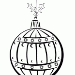 Bola en el árbol de Navidad