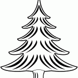 Árbol de Navidad en invierno