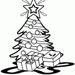 Árbol de navidad con una estrella