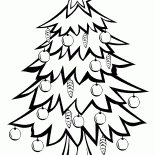 Árbol de Navidad para un año nuevo