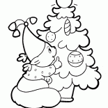 Bueno oso y el árbol de Navidad