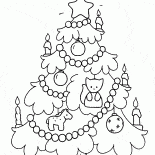 Árbol de Navidad en la noche