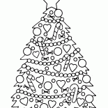 Árbol de Navidad con adornos